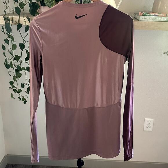 Nike Pro Hypercool Long Sleeve Training Top Colorblock L Stretch - Picture 4 of 8
